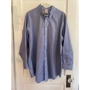 Brooks Brothers Size 17-1/2 / 33 Tranditional Fit Button Down Shirt 100% Cotton‎